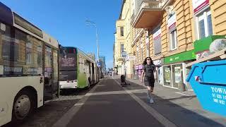 Biking in Szczecin / Rondo Giedroycia, Al. Wyzwolenia, Main Railway Station