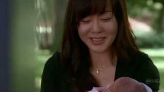 Sun and Hurley visit Jin's grave (Lost - 4x07 - Ji Yeon - ending)