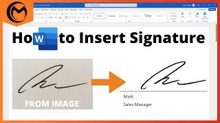 How to Insert Signature in Microsoft Word (From Paper to Word Document)