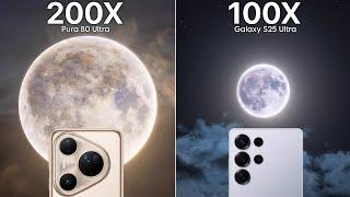 Huawei Pura 80 Ultra VS Samsung Galaxy S25 Ultra Live Zoom Test Comparison