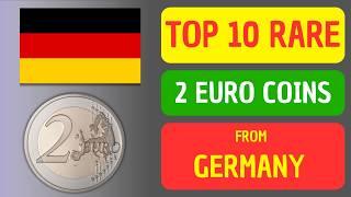 TOP 10 Rare 2 Euro Coins from GERMANY  #numismatics #coincollecting