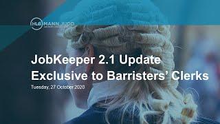 JobKeeper 2.1 Update Exclusive to Barristers' Clerks