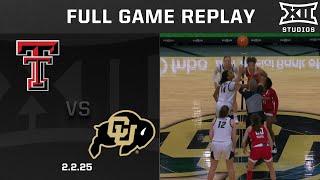 Texas Tech vs. Colorado (2.2.25) Full Game Replay | 2024-25 Big 12 Women's Basketball