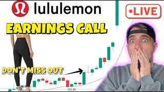 Lululemon Earnings Call LIVE CHAT LIVE TRADING Join or community! $LULU