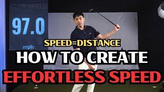 How to create effortless clubhead speed to maximize your distance!