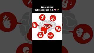 Conscious vs subconscious brain ️ #science #neuroscience #education