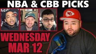 NBA & College Basketball Picks with Kyle Kirms | Wednesday March 12th