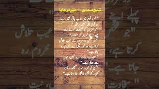 معاشرتی اصلاح از سعدی| #quotes #shorts #facts