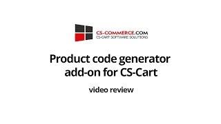 Product code generator add-on for CS-Cart