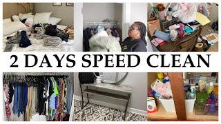 2 DAY SPEED CLEAN AND DECLUTTER WITH ME||GET IT ALL DONE||SPEED CLEAN WITH ME||CLEAN WITH ME||