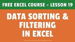 Data Sorting & Filtering in Excel (Basic + Advanced) | FREE Excel Course