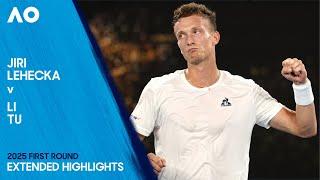 Jiri Lehecka v Li Tu Extended Highlights | Australian Open 2025 First Round