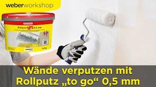 Rollputz im Wand- oder Deckenbereich verarbeiten | WeberWorkshop