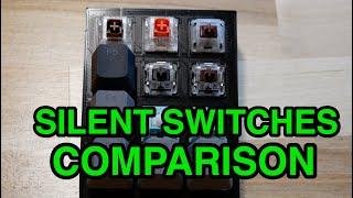 Silent Keyboard Switch Comparison - Zilent v2, Aliaz, Gateron