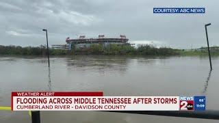 Flooding across Middle Tennessee after storms