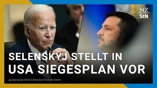 Siegesplan der Ukraine: Selenskyj drängt auf Zustimmung von Biden