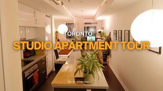 Touring a Cozy 400 Sq Ft Studio Apartment in Downtown Toronto