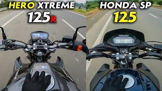 Hero Xtreme 125R vs Honda SP 125 Ride Comparison Review - Which One to Buy in 2024?