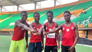 Ghana win U18 boys 4x100m final at 5 Nation Athletics Championship. Abidjan2024.