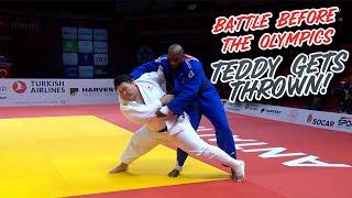 Teddy Riner Gets Thrown Trying to Steal 6th Place from Saito!