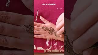 easy mehendi design#youtubeshorts #ashortoday #mehendi #hennadesign #shorts