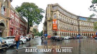 4K Drive from Asiatic Library to Taj Hotel | South Mumbai's Colonial Architecture