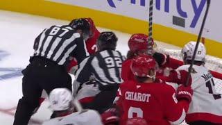 Things Get Heated Between Senators & Red Wings