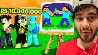 BECOMING RICH BY SELLING PAINTINGS in MINECRAFT