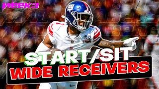 Week 3 Wide Receivers to START and SIT! (every matchup)