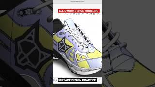 FOR REAL SOLIDWORKS OG-es, SURFACE DESIGN PRACTICE #shoes #solidworks #timelapse #3dmodeling