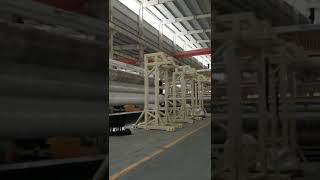 JWELL 8 Meters PVC PE TOP waterproof extrusion machine for customers preparing .infzql@jwell.cn