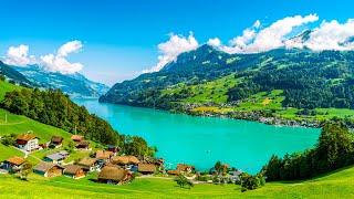 Swiss Scenic Drivealong lake lungern in switzerland  from Lungern to Kaiserstuhl 🫶 [4K/HDR]