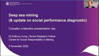 Anthony Kung - Deep Sea Mining (and update on Social Performance Diagnostic)