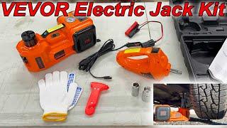 VEVOR Electric Car Jack 5 Ton Jack w Electric Impact Wrench Inflatable Pump @vevor.official  #review