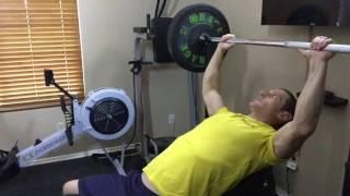 Barbell Incline Chest Press Pulse