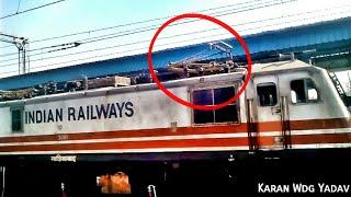 Starting Of Indian Locomotive WAP 5.. Raising Pantograph