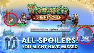 TERRARIA 1.4 JOURNEY'S END - ALL HIDDEN/ SECRET SPOILERS 1.4 UPDATED 2020 - (Part 3) NEW INFO + BOSS