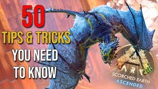 50 Tips & Tricks You NEED To Know For SCORCHED EARTH | ARK: Survival Ascended