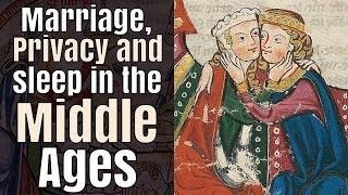 Did medieval married couples sleep in a private bed?