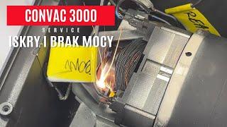 Convac 3000 service vacuum cleaner engine sparking and loss of power