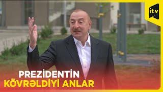 Prezident İlham Əliyev Füzuli sakinləri ilə görüşdə kövrəldi