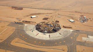 Drone video reveals construction progress on Saudi airport by Foster + Partners