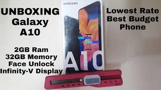 GALAXY A10 UNBOXING