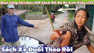 Quá căng.Anh Giàu U27 Sách Xe Đuổi Theo Chị Mai U58 Cái Kết