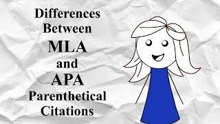 Comparison of MLA and APA Documentation of Sources