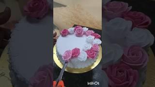 wedding Anniversary cake design easy decoration #shortsfeed #shorts #wedding #decoration