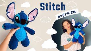 CROCHET STITCH. В'язаний Стіч гачком із плюшевої пряжі. Огляд іграшки.