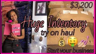 ENTREPRENEUR LIFE | $3,200 INVENTORY UNBOXING + TRY ON HAUL + HOW I ORGANIZE