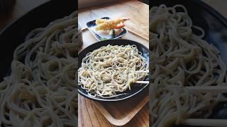 He makes traditional Japanese soba by hand