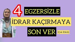 İDRAR KAÇIRMAYA 4 EGZERSİZLE SON VER! #pelviktabanegzersizleri #idrarkacirma #fizyoterapistmacide